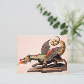 ヴィンテージ中世ドラゴンポストカード ポストカード (スタンド正面)