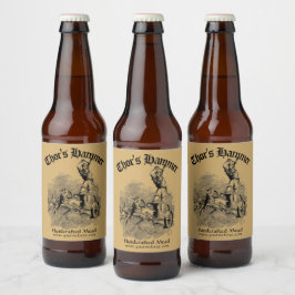 ヴィンテージ中世バイキングトールテンプレート ビールラベル