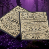 ヴィンテージ中世ルネッサンスタイポグラフィ結婚ズ 招待状