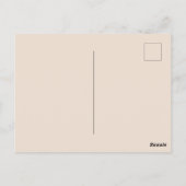 ヴィンテージ中世紀のモダン猫 ポストカード (裏面)