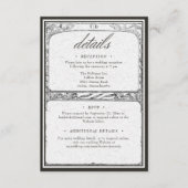 ヴィンテージ中世縁ど中結婚国の詳細 エンクロージャーカード (正面)