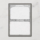 ヴィンテージ中世縁ど中結婚国の詳細 エンクロージャーカード (裏面)