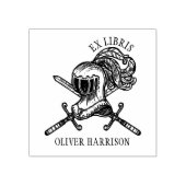 ヴィンテージ中世騎士のヘルメット ラバースタンプ (インプリント)