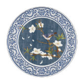 ヴィンテージ中国のの鳥の花芸術 カッティングボード (正面)