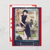 ヴィンテージ中国のアド上海女性海軍清sam ポストカード (正面/裏面)