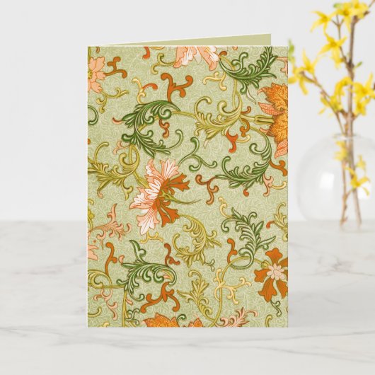 ヴィンテージ中国のオーナメントジョーンズの花 カード (黄色い花)