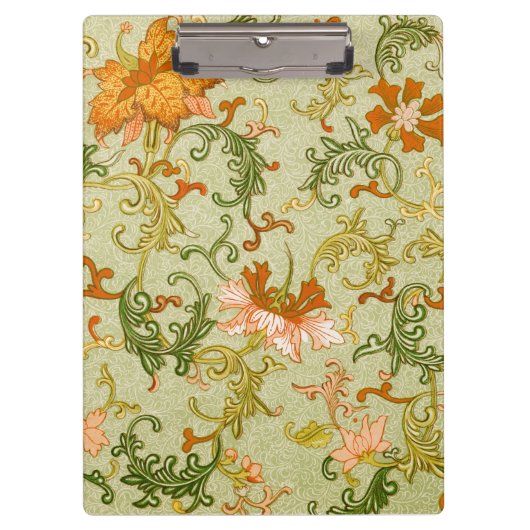 ヴィンテージ中国のオーナメントジョーンズの花 クリップボード (正面)