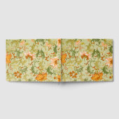 ヴィンテージ中国のオーナメントジョーンズの花 ゲストブック (全面)