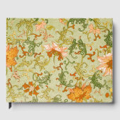 ヴィンテージ中国のオーナメントジョーンズの花 ゲストブック (正面)