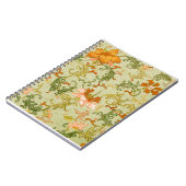 ヴィンテージ中国のオーナメントジョーンズの花 ノートブック (左側)