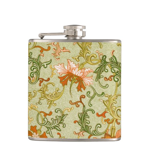 ヴィンテージ中国のオーナメントジョーンズの花 フラスク (正面)