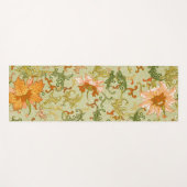 ヴィンテージ中国のオーナメントジョーンズの花 ヨガマット (正面(横))