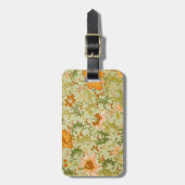 ヴィンテージ中国のオーナメントジョーンズの花 ラゲッジタグ (正面縦)