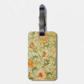 ヴィンテージ中国のオーナメントジョーンズの花 ラゲッジタグ (裏面縦)