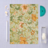 ヴィンテージ中国のオーナメントジョーンズの花 薄葉紙 (クラフト)