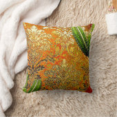 ヴィンテージ中国のサボテン クッション (ブランケット)