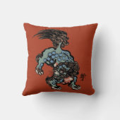 ヴィンテージ中国のシライオンラ中国のッド クッション (裏面)