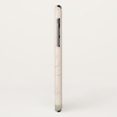 ヴィンテージ中国のスタイルグリーンピンクフラワー絵画ズ Case-Mate iPhoneケース (裏面/左)