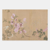 ヴィンテージ中国のフローラ ラッピングペーパーシート (正面2)