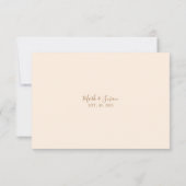 ヴィンテージ中国のフローリッシュフレームウェディングRSVP (裏面)