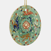 ヴィンテージ中国のブルーグリーンランドシーエアホース セラミックオーナメント (右)