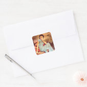 ヴィンテージ中国のポスター老婆 スクエアシール (封筒)