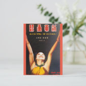 ヴィンテージ中国の上海映画スター1329 ポストカード (スタンド正面)