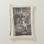 ヴィンテージ中国の人力車写真はがき1905 アクセントクッション (正面(垂直))