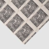 ヴィンテージ中国の人力車写真はがき1905 薄葉紙 (詳細)