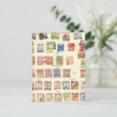 ヴィンテージ中国の切手 ポストカード (スタンド正面)