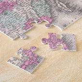 ヴィンテージ中国の地図(1862) ジグソーパズル (側面)