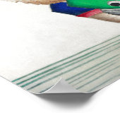 ヴィンテージ中国の絵画の船 ポスター (角)