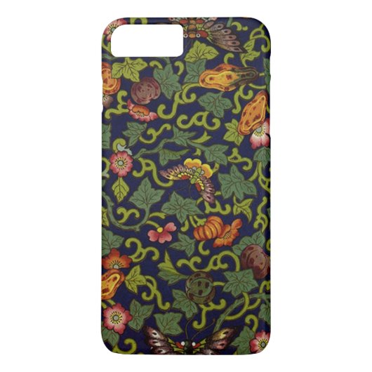 ヴィンテージ中国の蝶と花 Case-Mate iPhoneケース (裏面)