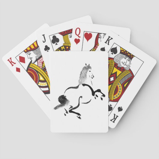 ヴィンテージ中国の馬 トランプ (裏面)