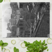 ヴィンテージ中国カントンシティ キッチンタオル (折り畳み)