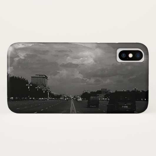 ヴィンテージ中国プキンティアンマンスクエア Case-Mate iPhoneケース (裏面(横))