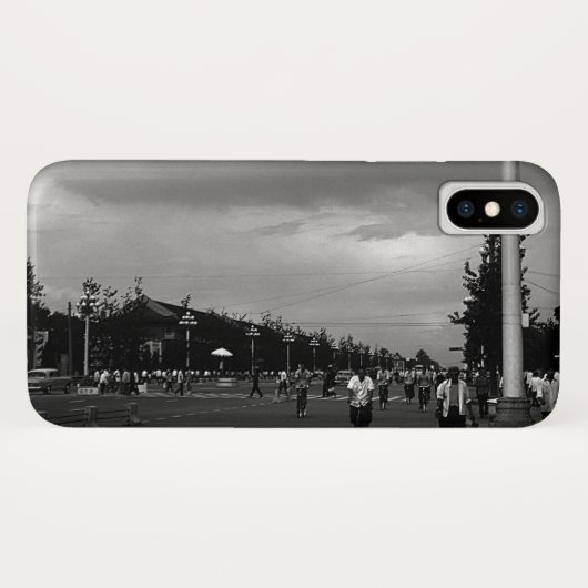 ヴィンテージ中国プキン通りティアンメンスクエア Case-Mate iPhoneケース (裏面(横))