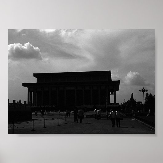 ヴィンテージ中国ペキンマオトセトゥン廟 ポスター (正面)