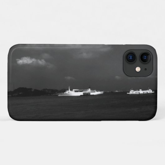 ヴィンテージ中国ホンコンベイトラベラーズボート Case-Mate iPhoneケース (裏面(横))