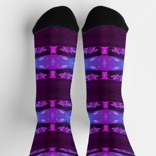 ヴィンテージ中国ホンコンベイ超高層ビル ソックス (上部)