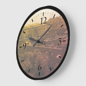 ヴィンテージ中国上海市大時計 ラージ壁時計 (傾斜)