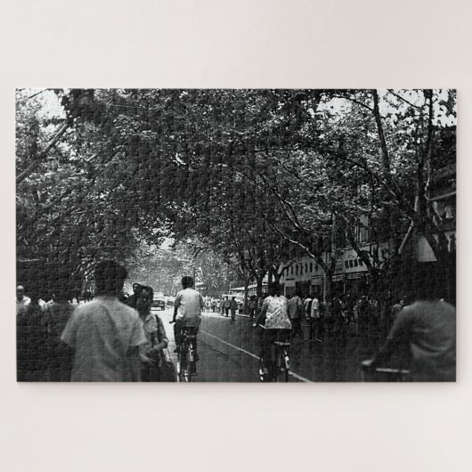 ヴィンテージ中国上海通り ジグソーパズル (横)