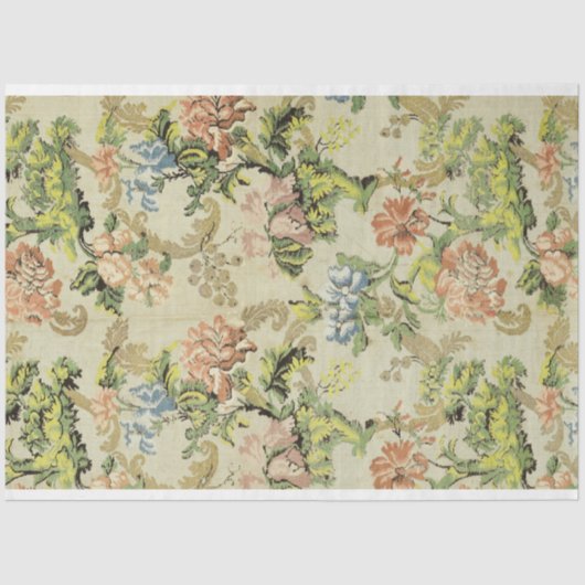 ヴィンテージ中国壁紙デコページティッシュペーパー 薄葉紙 (正面)