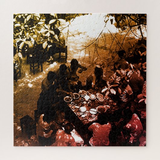 ヴィンテージ中国広東料理レストラン ジグソーパズル (横)