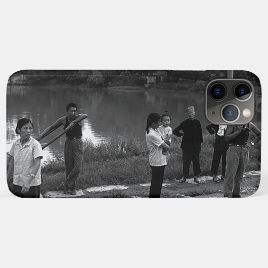 ヴィンテージ中国桂林の川中国の人々 Case-Mate iPhoneケース (裏面(横))
