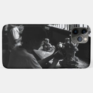 ヴィンテージ中国桂林石彫刻ワークショップ iPhone 11 PRO MAXケース