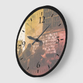 ヴィンテージ中国長沙書貸大時計 ラージ壁時計 (傾斜)