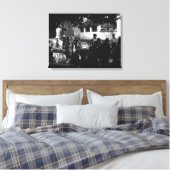 ヴィンテージ中国陽朔市場 キャンバスプリント (インサイチュ (寝室))