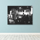 ヴィンテージ中国陽朔市場 キャンバスプリント (インサイチュ (ウッドフロア))