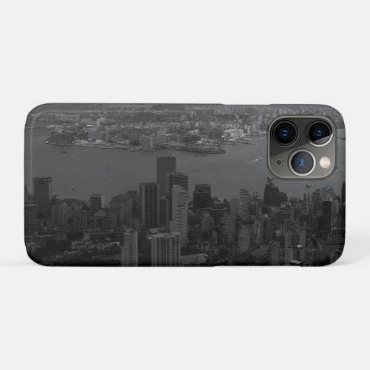 ヴィンテージ中国香港シティ超高層ビルの概要 Case-Mate iPhoneケース (裏面(横))